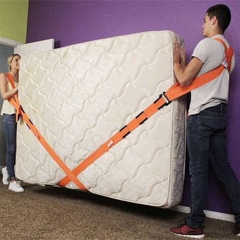 2 Sangles de Levage pour Déménagement - Ceinture de Transport Lourde (1/4)