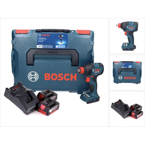 Bosch GDX 18V-210 C Avvitatore a impulsi professionale a batteria 18 V 210 Nm brushless + 2x batteria ricaricabile 4,0 Ah + caricabatterie + L-Boxx
