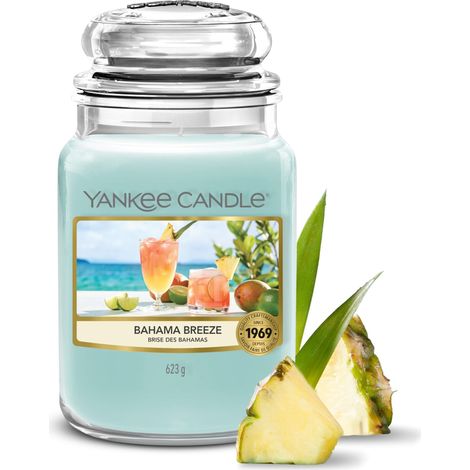 Bougie parfumée Grand pot Brise des Bahamas Bougies à longue durée jusqu'à 150 heures Cadeaux parfaits pour femmes (1/5)