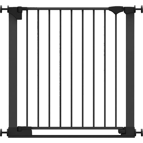 Safetots Barrière De Sécurité Avec Barre De Seuil Extra Basse, Ouverture Extra Large De 67cm, 82cm - 89cm, Noir (1/5)
