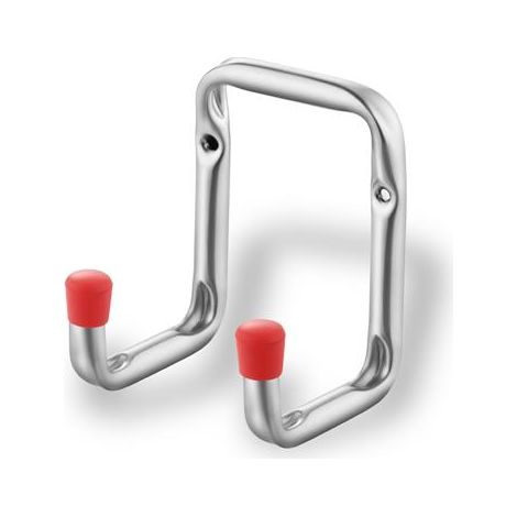 Set di 4 ganci da garage multiuso FUXTEC MFH4, in acciaio, capacità di carico 20kg, portabiciclette a muro (1/2)