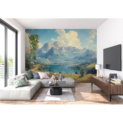 Papier peint panoramique paysage ancien - 150 x 250 cm (1/2)