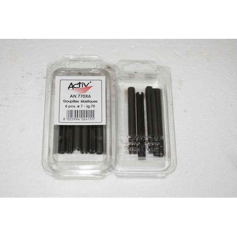 Spillo elastico (mecanindus) ø7mm L.70 - Activ' - Confezione da 6 pezzi