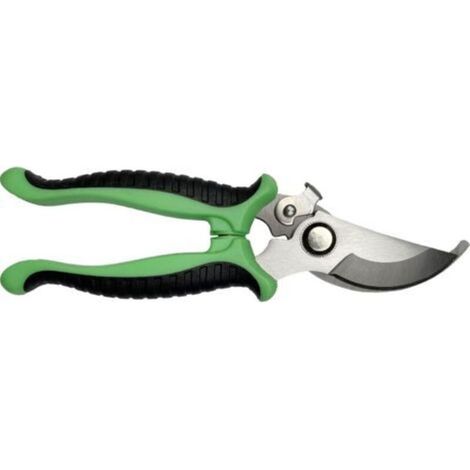 Sécateur, Sécateur antidérapant avec poignées verrouillables, Sécateur professionnel, Sécateur à branches pour fleurs de jardin, Sécateur à branches multi-usages (Vert) (1/5)