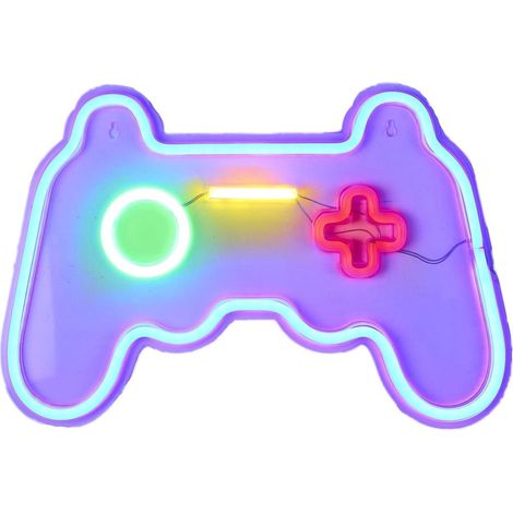 Lampe led effet néon mural manette de jeu sur port USB (1/2)