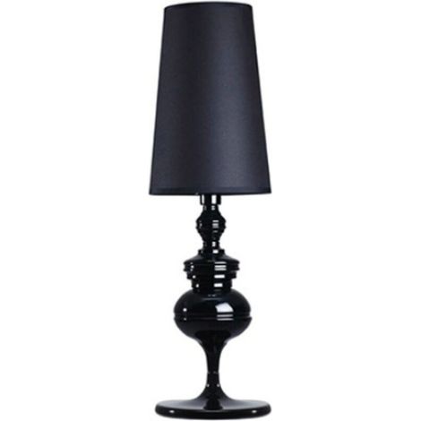 Lampe décorative de salon de style européen lampe de table lampe de chevet petit noir 15x46cm