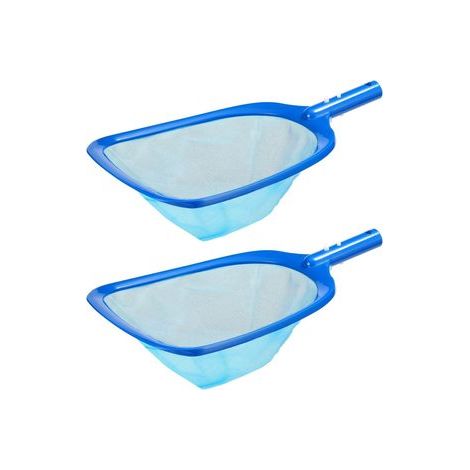 Lot de 2 épuisettes à mailles fines pour spa, outil portable, pour petite piscine, manche compact, nettoyage précis, accessoire spa - pièce rechange (1/5)