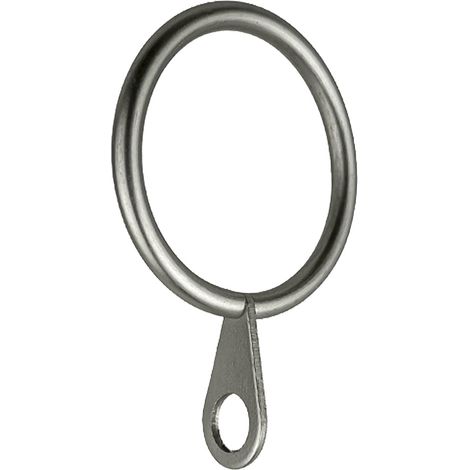 ANELLO PER SCORRITENDA col. nichel - Ø 12 mm  cf. 6 pz  - ERREBI