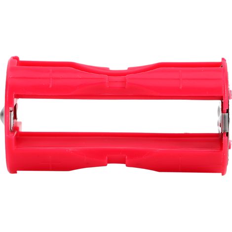 Adaptateur 4 piles AAA en C, boîtier parallèle rouge portable pour 4AAA (1/5)