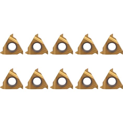 10 plaquettes de coupe en carbure 11ER A60 1/4" pour tour CNC (1/5)