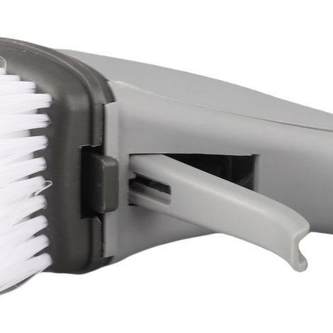 Langstielige Reinigungsbürste mit Seifenspender für Küchenspülbecken, Grau, PP+Nylon, 29 cm (1/5)