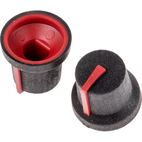 Bouton de potentiomètre RS PRO, Axe de 6mm, Diamètre de 16.8mm, Enfichable