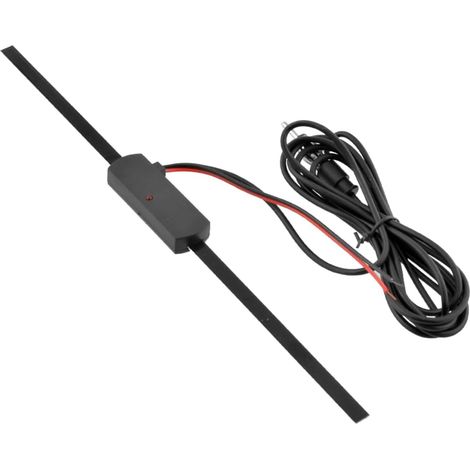 Antenne Haute Fréquence Voiture 12v Abs Amplificateur Signal Radio FM-am Compatible Autoradio Noir Non Directionnelle Dérive Radio (1/5)