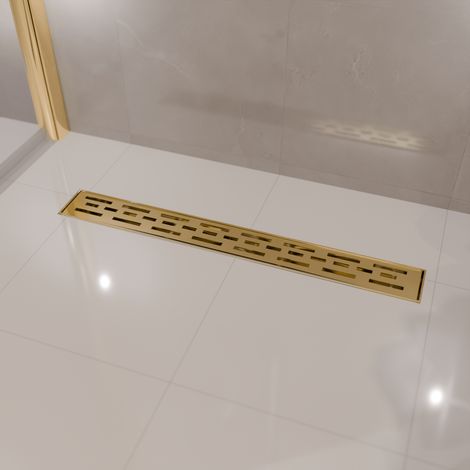 LOMAZOO Caniveau de Douche Cayma 70cm - Doré - Rigole de Douche