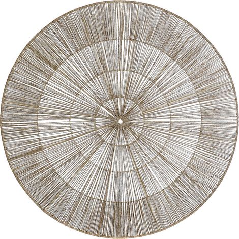 Décoration Murale Jute Métal 90X0,7X90 Naturel (1/3)