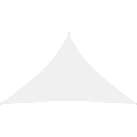 Vela parasole triangolare in tessuto Oxford 2,5 x 2,5 x 3,5 mt bianco 020009797