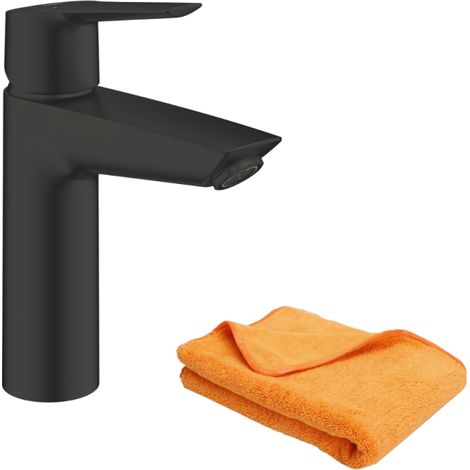 Mitigeur lavabo GROHE Start noir M + microfibre