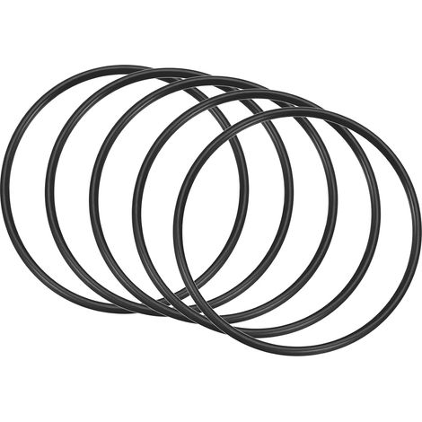 60x54x3mm Nitrile Rubber O-Rings 5 Pieces Round Black (1/5)
