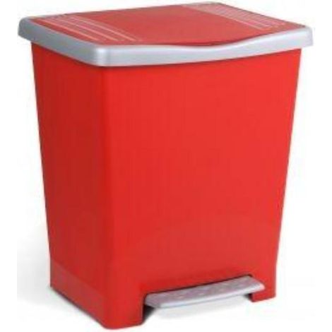 CUBO PEDAL MILLENIUM ROJO 23 LITROS