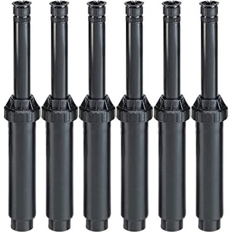 6 Stück Rainbird US415 Bewässerungsdiffusor, 10,2 cm Pop-Up-Sprühkopf, 15 Van-Sprinklerdüse mit variablem Lichtbogen