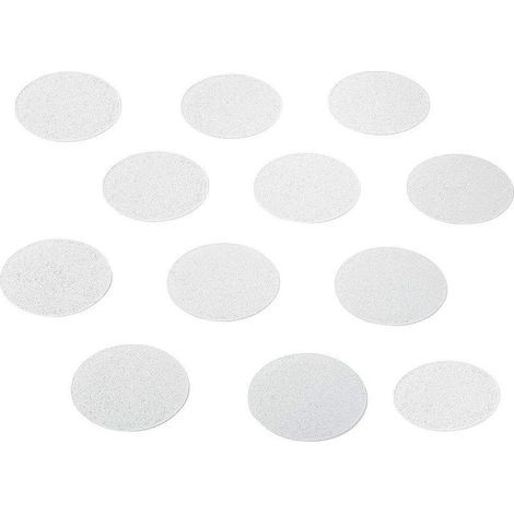 Rutschfeste Aufkleber für Dusche und Badewanne – Transparente Antirutschpads – 12 selbstklebende Badewannenaufkleber – rund, 10 cm Durchmesser (1/5)