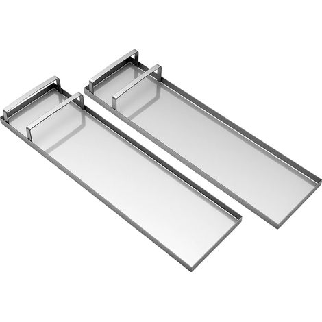 Pedane in cemento per inginocchiarsi, struttura in acciaio inox, elevata capacità di carico, colore argento. (1/2)