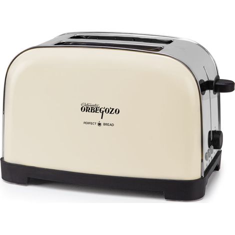 Orbegozo tostador diseño vintage TOV 5210, 2 rebanadas, carcasa inox, función descongelado, calentamiento y para rápida, 7 niveles de potencia, bandeja recogemicas, 850 W (1/5)