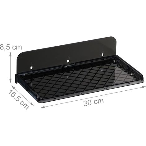Tablette de lit extensible pratique pour livres et accessoires 50 x 20 x 10 cm en plastique blanc (1/3)