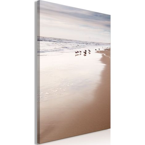 Dipinto - Spiaggia autunnale (1 parte) verticale (1/3)