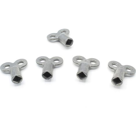 Clé De Vidange Radiateur - 5 mm - Pour Purge Radiateur Chauffage - Lot De 5 Pièces (1/4)