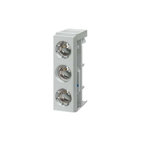 Base SR60 DIAZED DIII a 3 poli AC 690 V DC 500 V per calibratore a vite per spessore sbarre 5/10mm con fascette di fissaggio