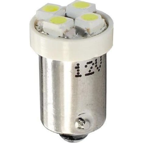 AMPOULES LED X 2    BA9S 4LED SMD3528 BLANC 12V   0,40W