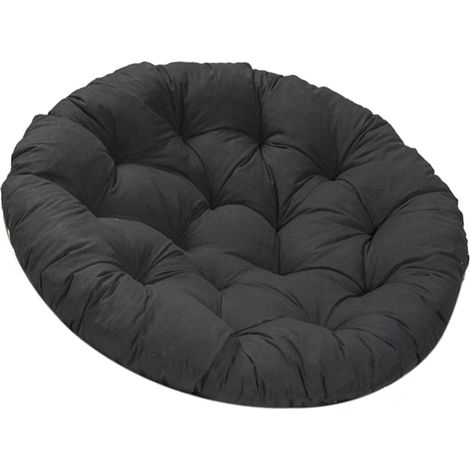 60x60cm Outdoor-Sitzkissen, Stuhlkissen, Terrassen-Sitzkissen für Rattanstühle, Hängesessel, Schwarz (1/5)