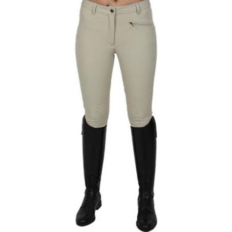 ITA 46, Beige: Pantalon d'équitation femme en coton extensible modèle Gioia
