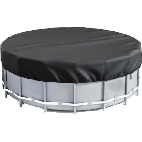Bâche pour piscine ronde de 450 cm – Compatible avec les piscines hors-sol à structure métallique – Accessoire de protection étanche, anti-UV et anti-poussière (1/5)