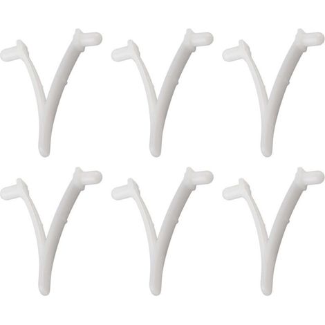 SJLERST 6PCS Clip Papillon V pour Accessoires de Piscine, Brosse de Spa, Rateau à Feuilles, Filet Ramasse Feuilles, Tête d’Aspirateur (1/5)