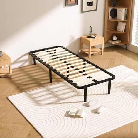 STANEW Singolo Letto 80x190cm, Altezza 35 cm, 13 Doghe in legno pioppo Ortopedica, Montaggio Rapido e Facile (1/5)