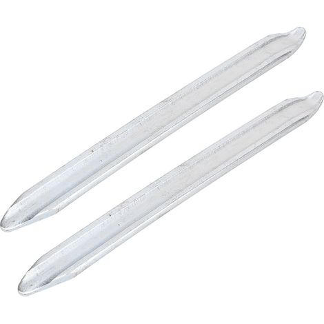 Lot de 2 leviers démonte-pneu fer argenté pro pour moto voiture kit réparation (1/5)