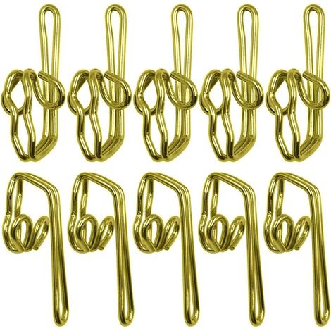 Metallgardinenhaken (100 Stück, 1228mm), geeignet für Gardinen, Hängedekorationen und Plisseegardinen. (1/5)