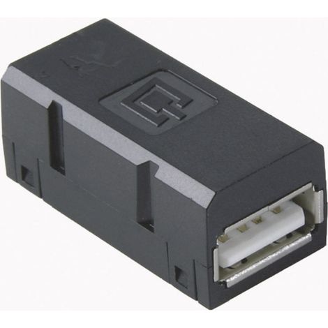 USB 2.0 Kupplung Kupplung, gerade 1401U00812KI Buchse A auf Buchse A 1401U00812KI Metz Connect Inhal