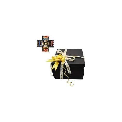 Boite Cadeau Surprise Anniversaire,Boîte Cadeau Créative,Explosion Gift Box,Boîte à Surprise Bonbons à 5 Couches,Emballage Cadeaux Pour Bricolage pour Saint Valentin, Anniversaire, Noël (1/5)