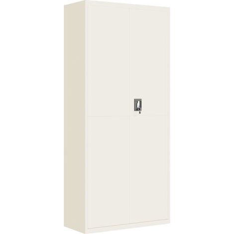 Maison Exclusive - Armadio Classificatore Bianco 90x40x200 cm in Acciaio
