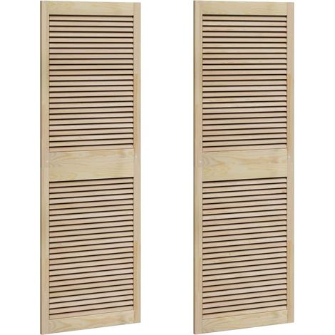 Maison Exclusive - Porta per Armadio con porta 2 pcs Naturale 170 x 2,1 x 59,5 cm