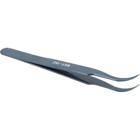 BEST/Best BST-15C Bent-Tip Tweezers, Stainless Steel Tweezers, Color-Plated Clips, Wear-Resistant and Acid-Resistant Tweezers, Colored Tweezers (1/5)