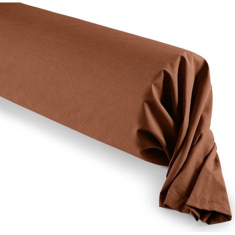 Taie de traversin - Prémium Paprika - 45 x 185 cm - 100% coton - Certifiée Oeko-Tex - Douceur