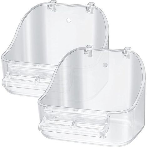 Baño colgante para pájaros pequeños - 2 piezas - fácil de usar (1/5)