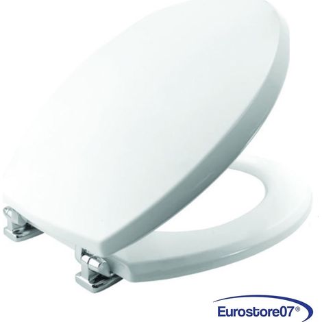 saniplast sedile wc universale denver in legno laccato  bianco mm  440 x 350 mm (1/4)