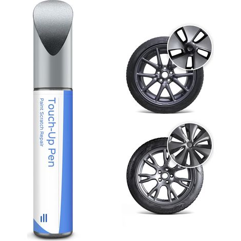 Argent Minuit Stylo de retouche - Pour réparation de jantes Model 3-18"/modèle S 19" (1/5)