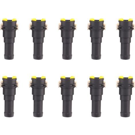 D651-61-240 Connecteur de Tuyau D'Eau de Chauffage de SystèMe de Refroidissement pour 3 2004-2012 5 6 GH 2008-2012 Mazda2 10 PièCes (1/2)