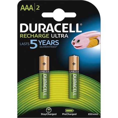 PILAS RECARGABLES 'DURALOCK' MINISTILO 850 mAh - blíster de 2